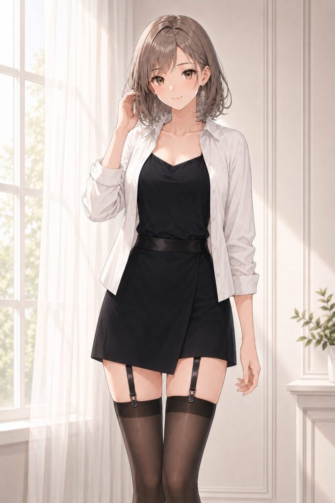 Satin Garter Belt