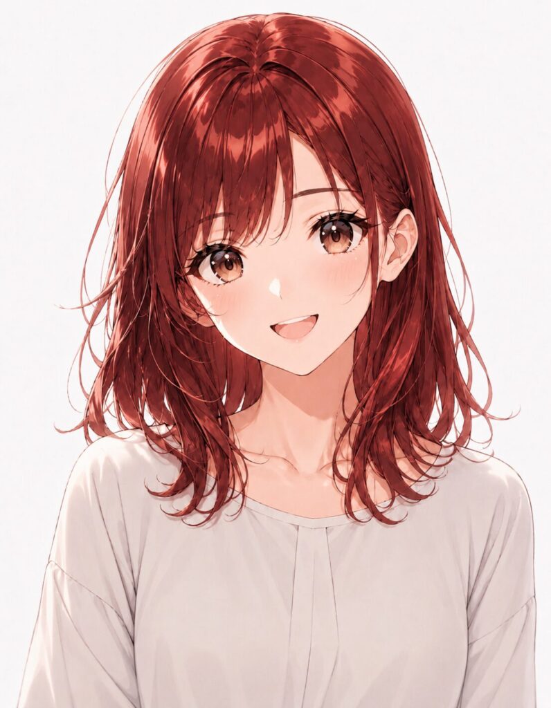 auburn hair