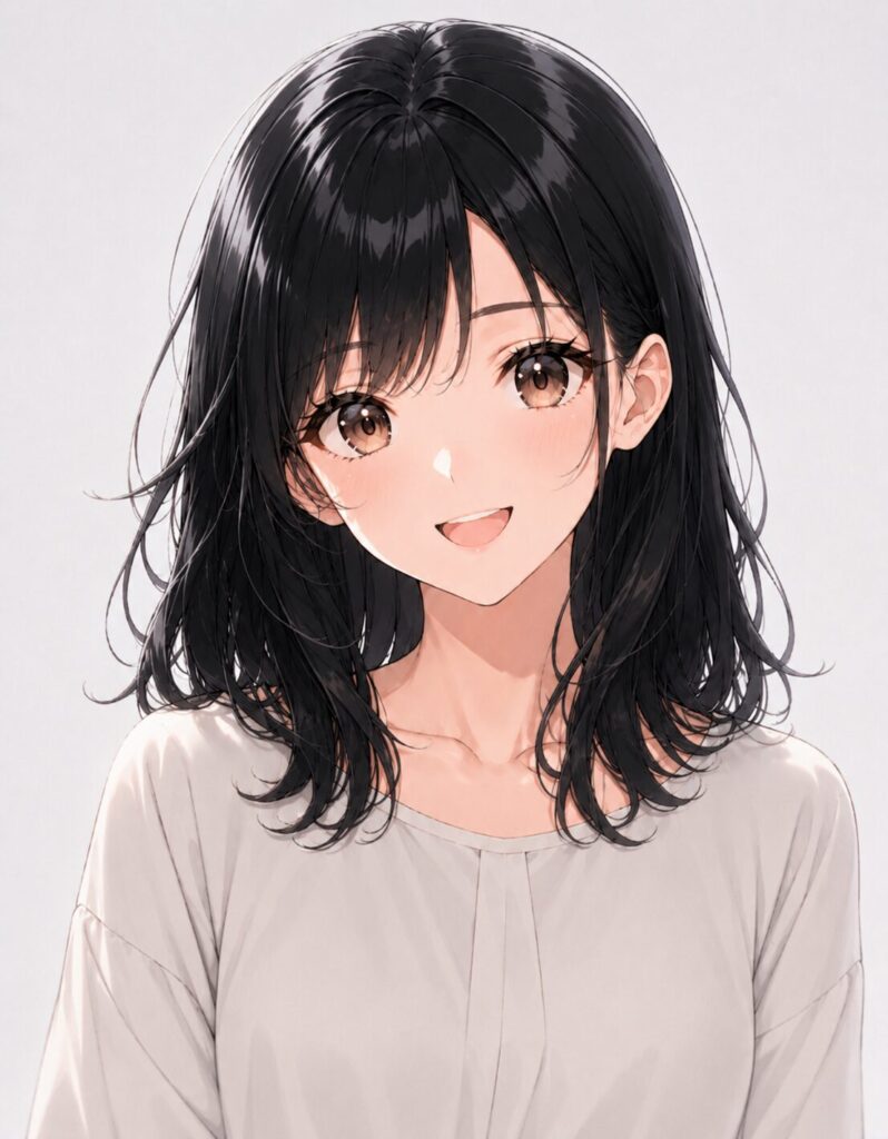 black hair