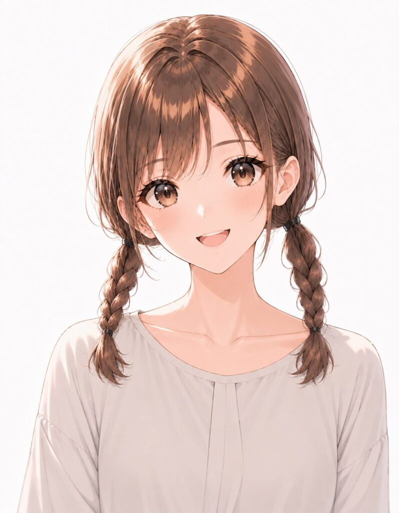 braided twintails