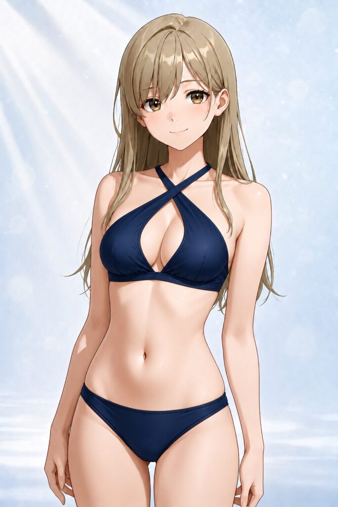 cross halter bikini