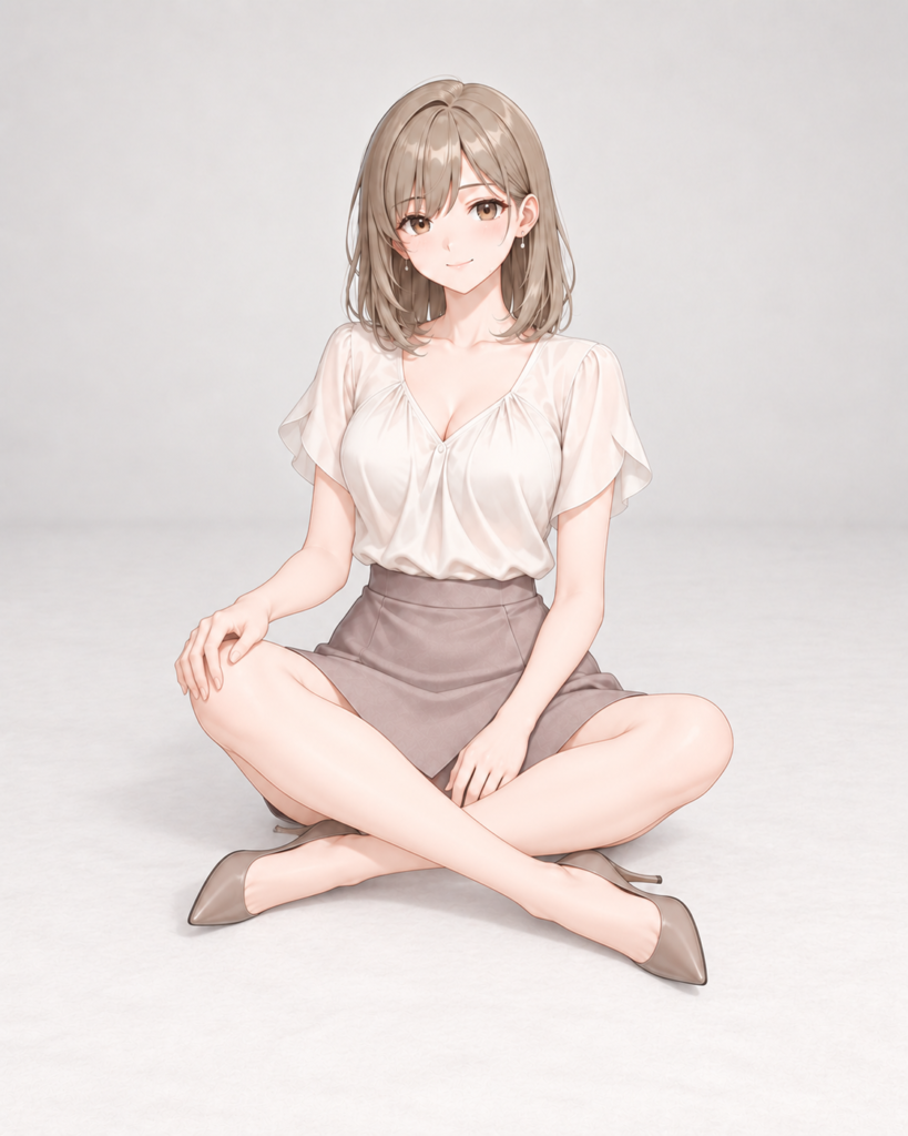 cross-legged