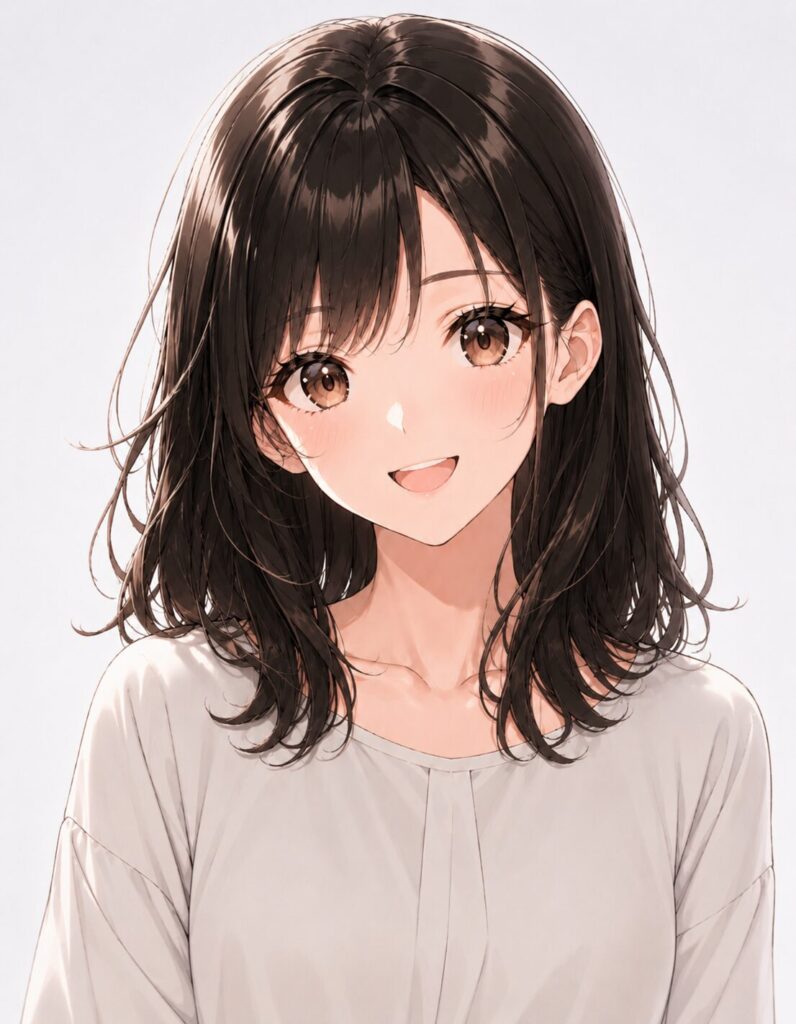 dark brown hair