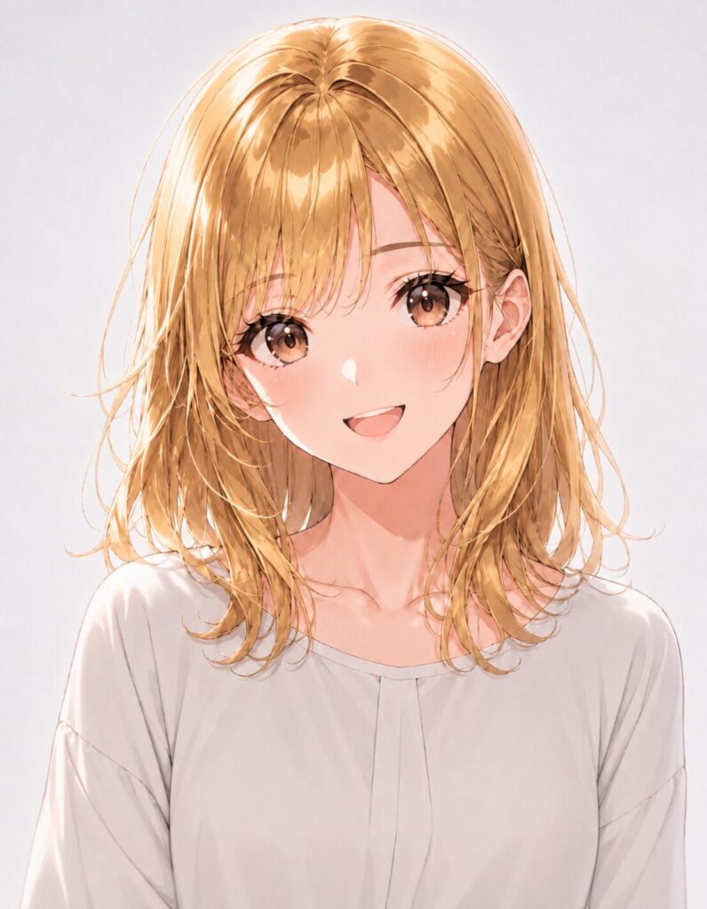 golden blonde hair