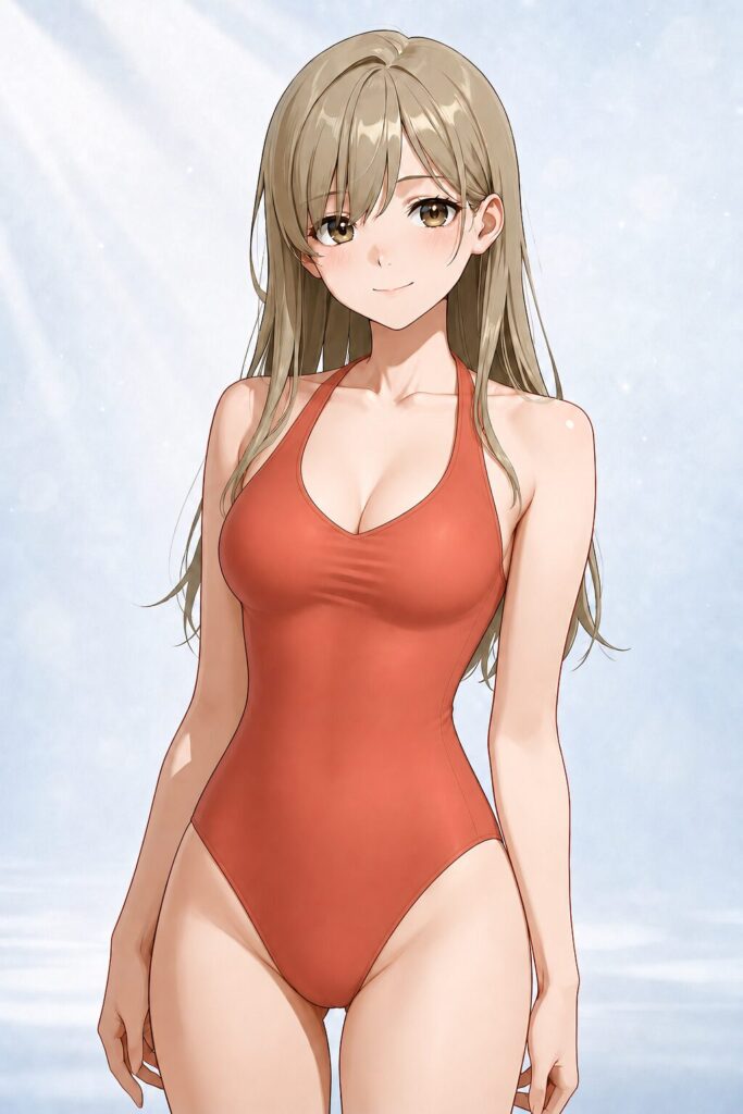 halter one-piece swimsuit
