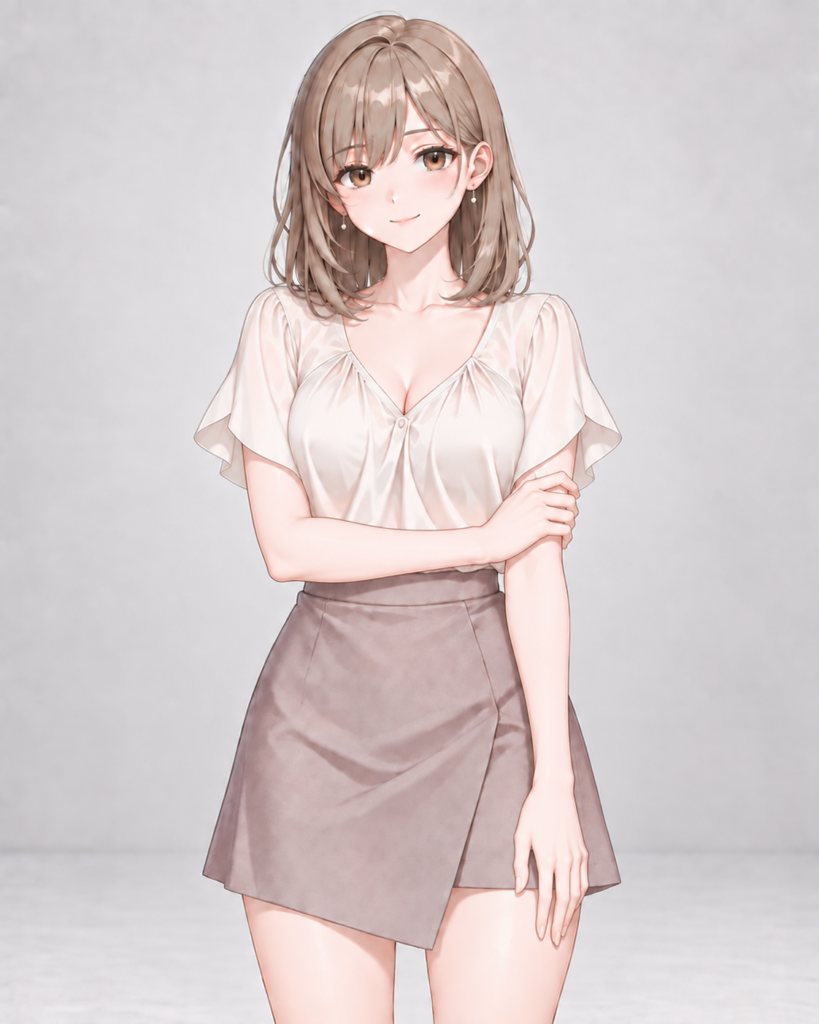 hand on own arm