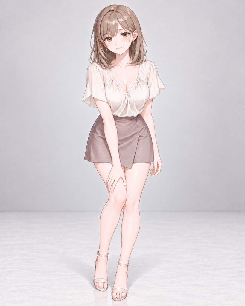 hand on own knee