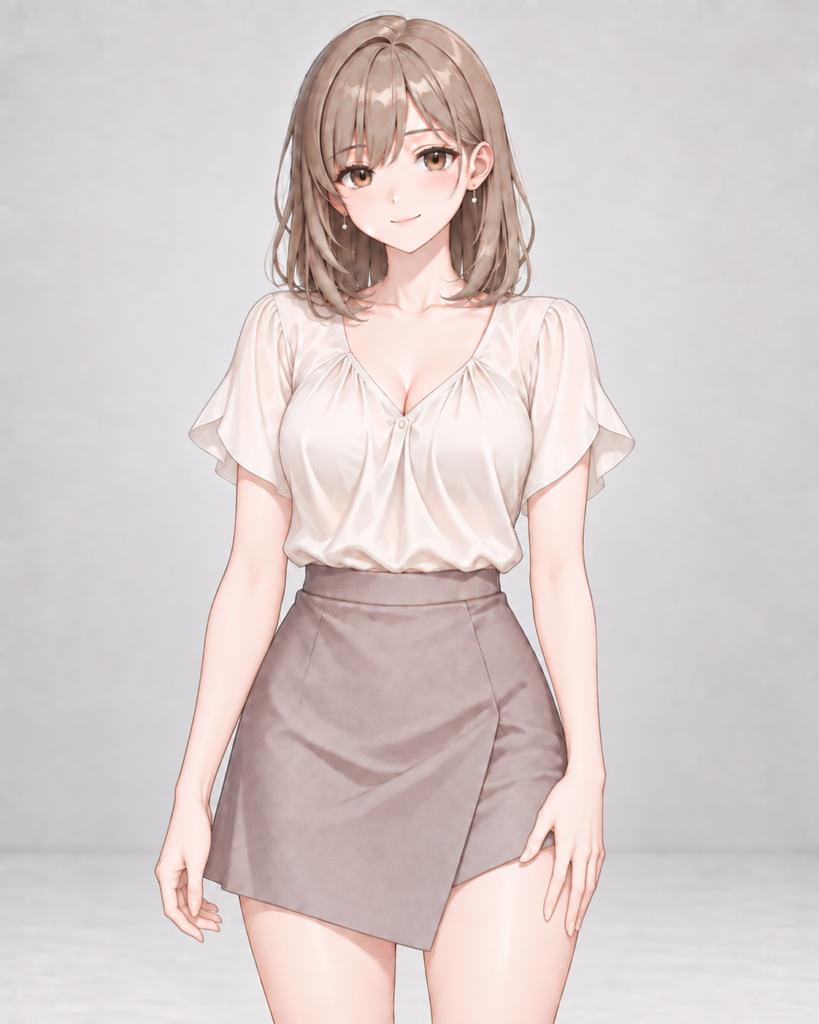 hand on own thigh