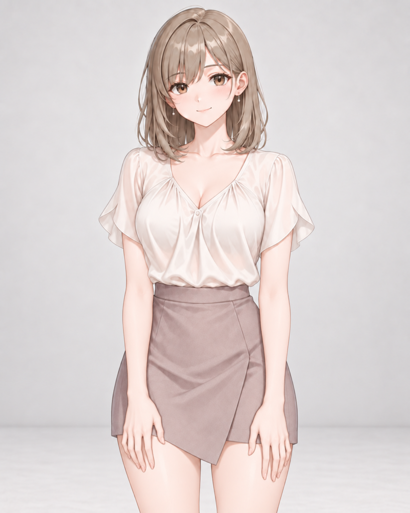 hands on own thighs