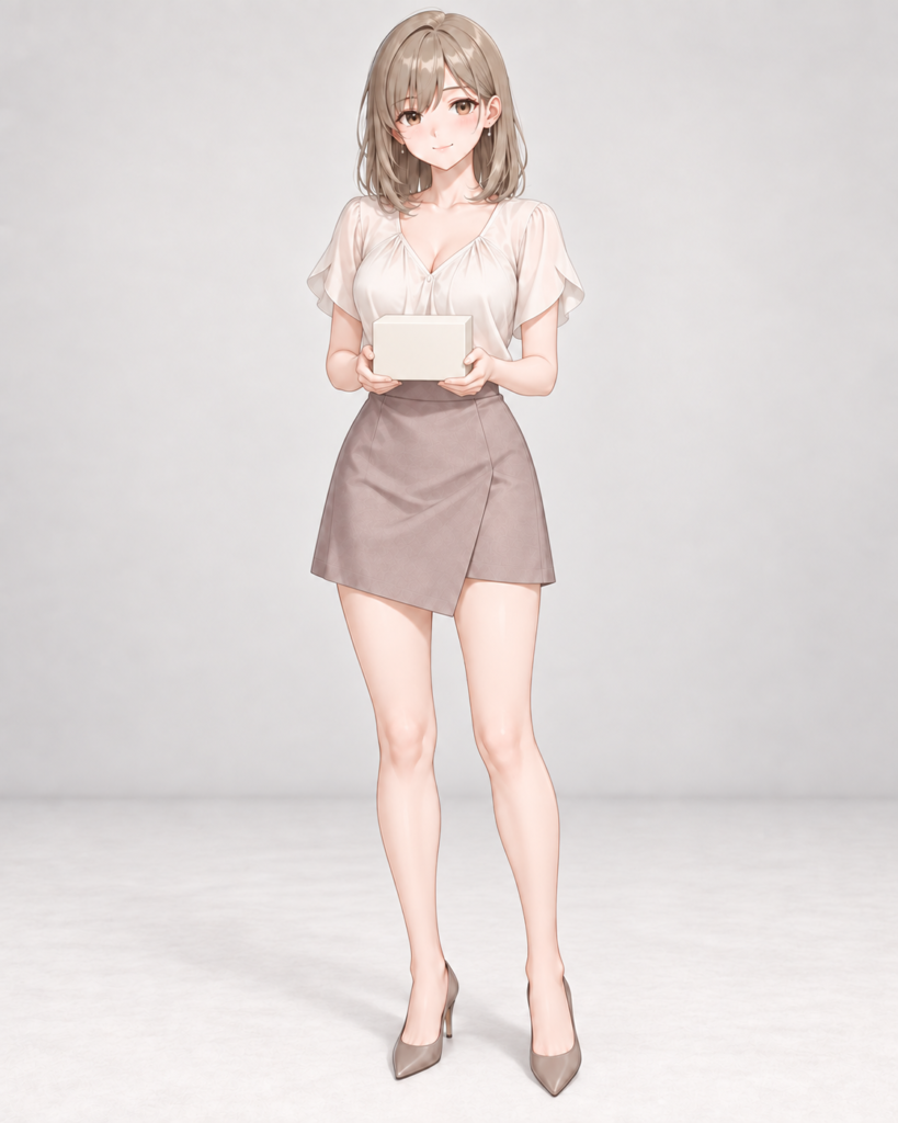 holding with both hands