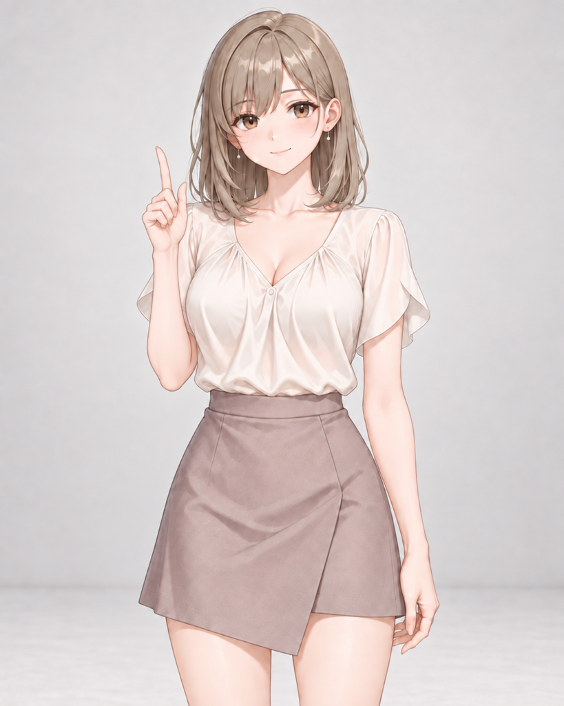 index finger raised