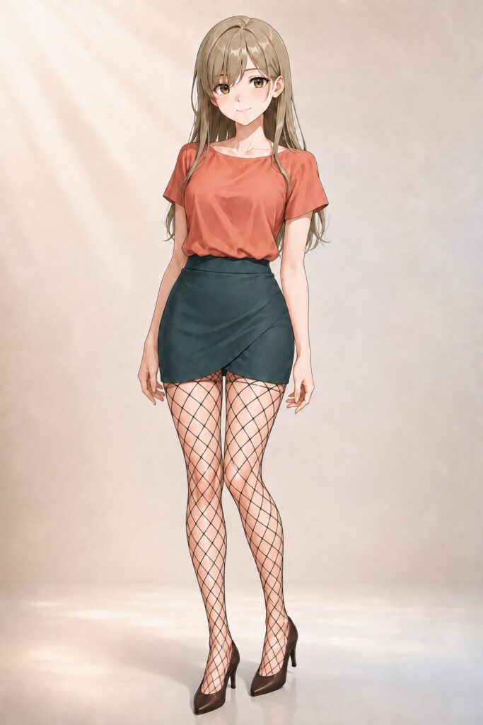 large-mesh fishnet tights