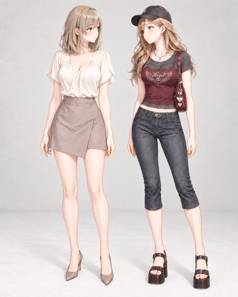 looking at each other
