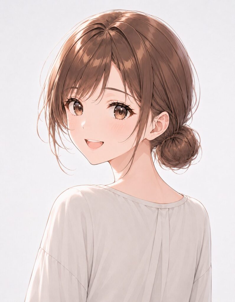 low bun