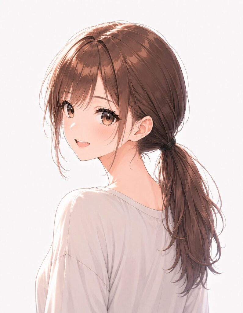 low ponytail