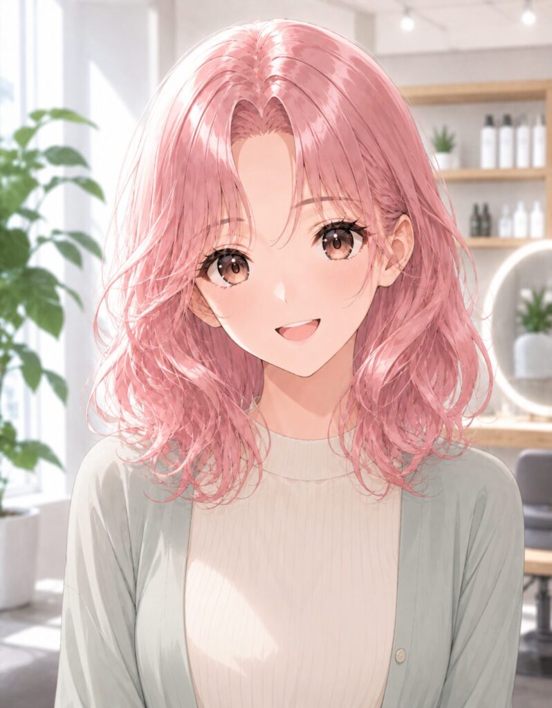medium-length hair-wavy hair