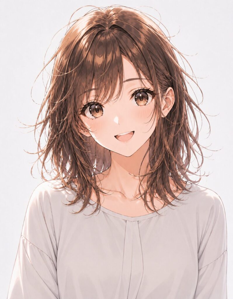 messy hair