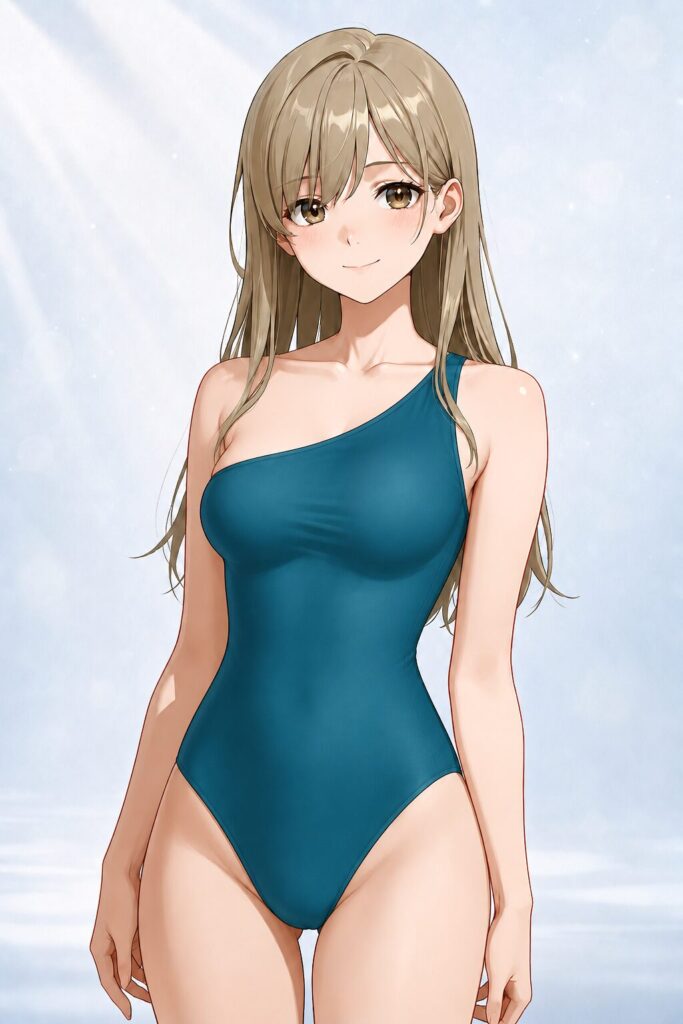 one-shoulder swimsuit