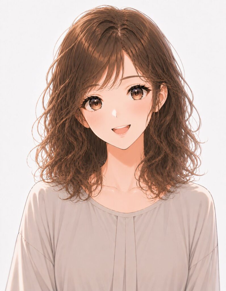 permed hair