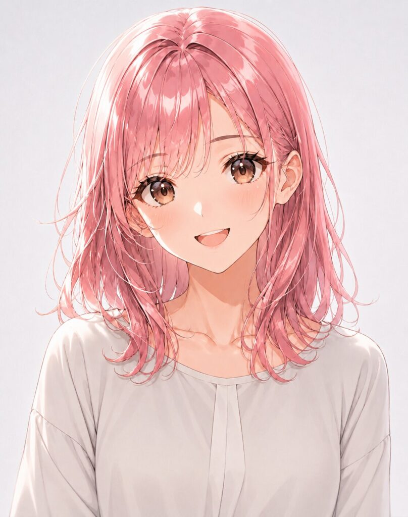 pink hair