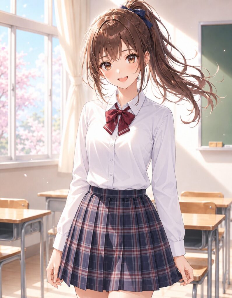 plaid skirt uniform