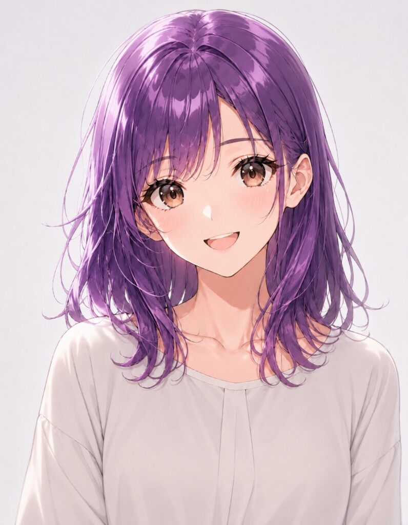 purple hair