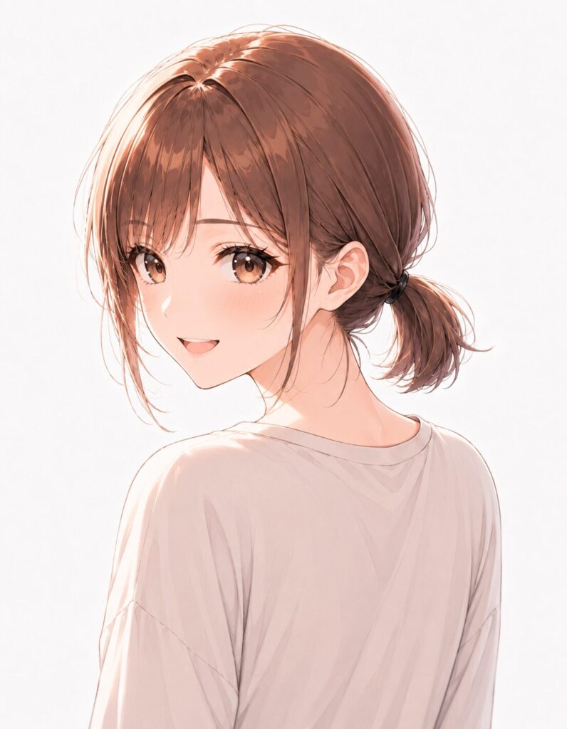 short ponytail