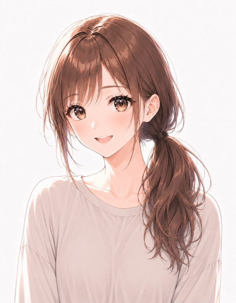 side ponytail