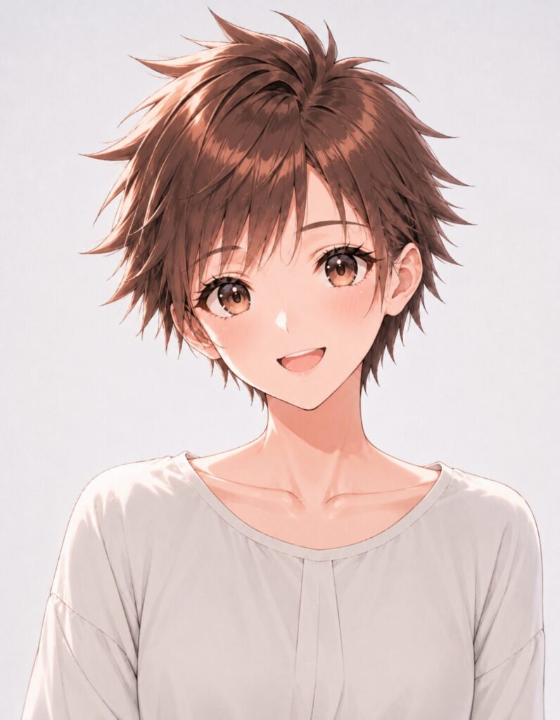 spiky hair