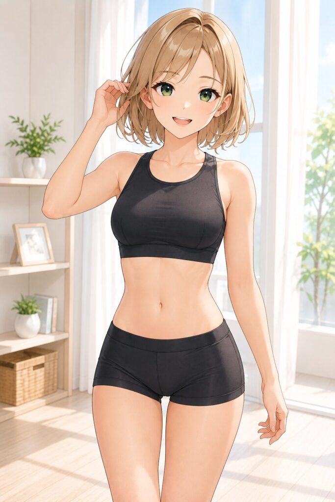 sports bra-boyshorts