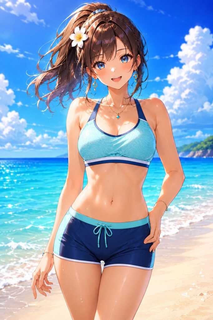 sporty swimsuit