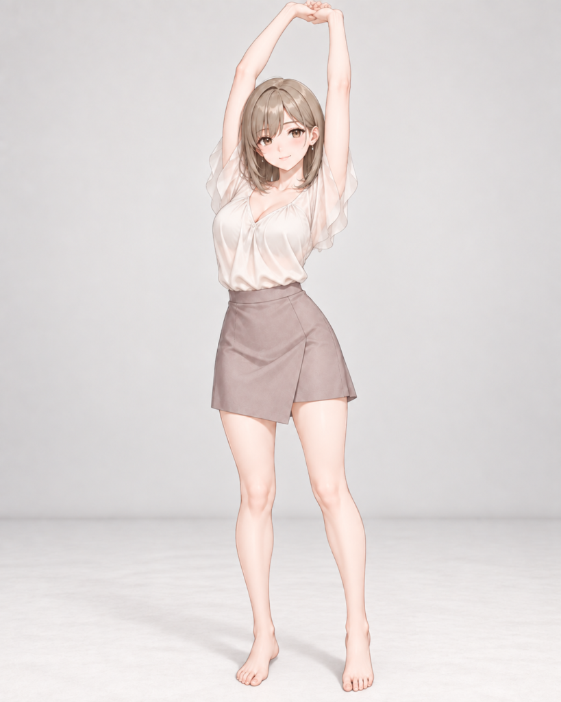 stretching