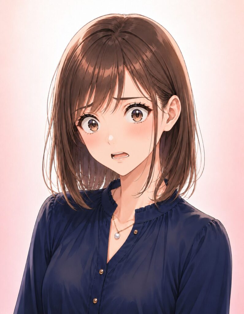 terrified expression