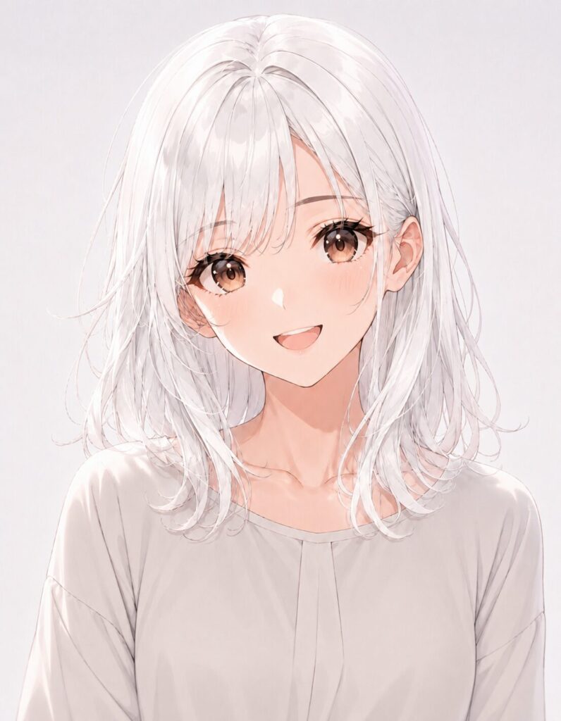 white hair