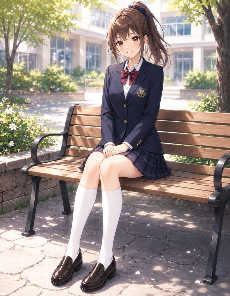 white knee socks