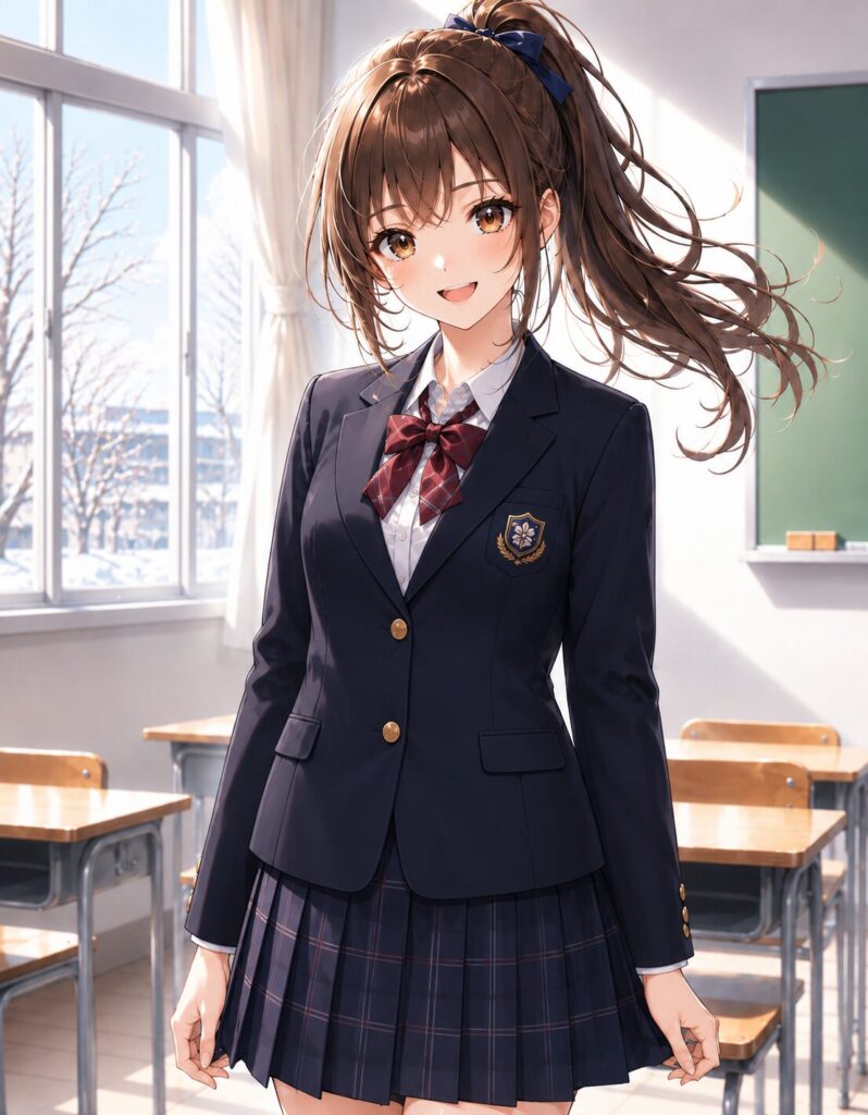 winter blazer uniform