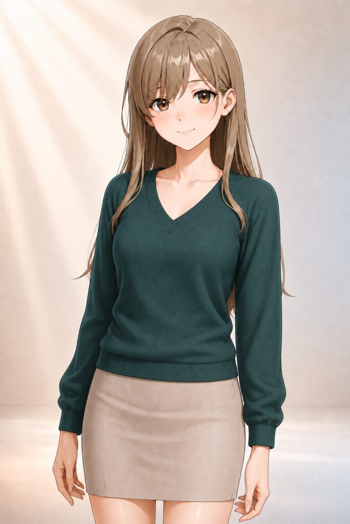 V-neck sweater