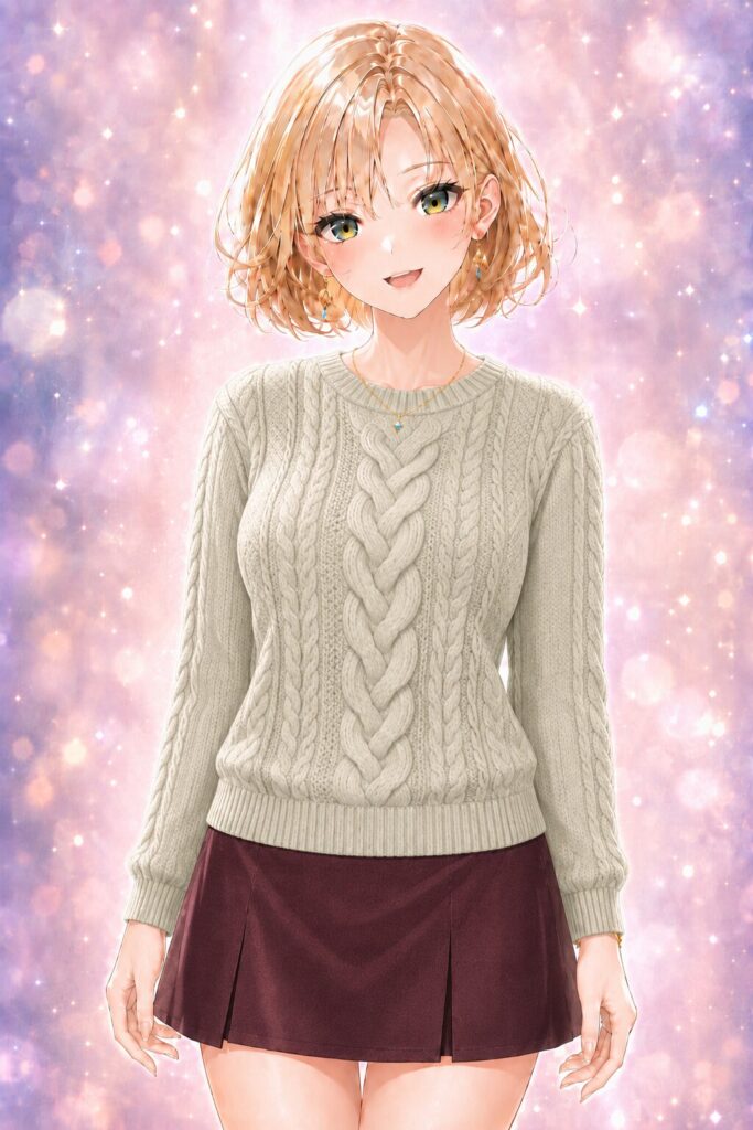 cable knit sweater