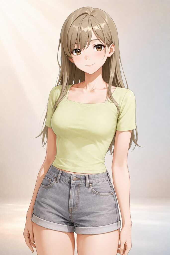 denim shorts