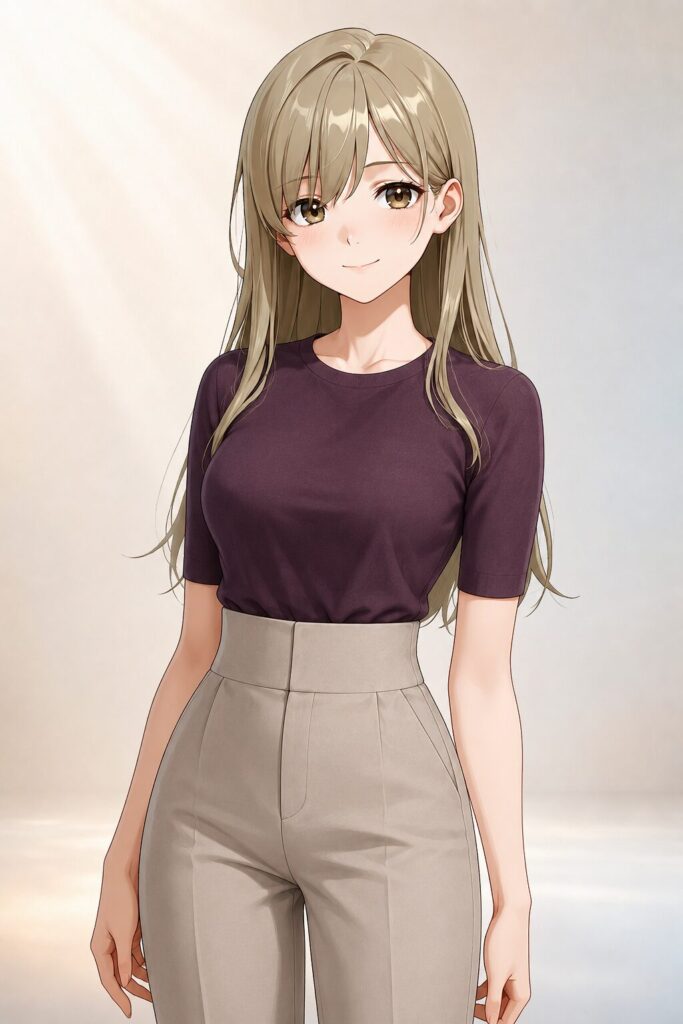 high-waisted pants