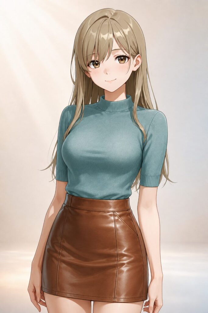 leather skirt
