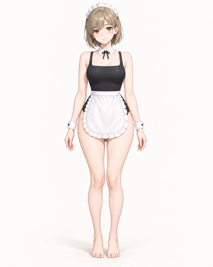 maid one-piece swimsuit