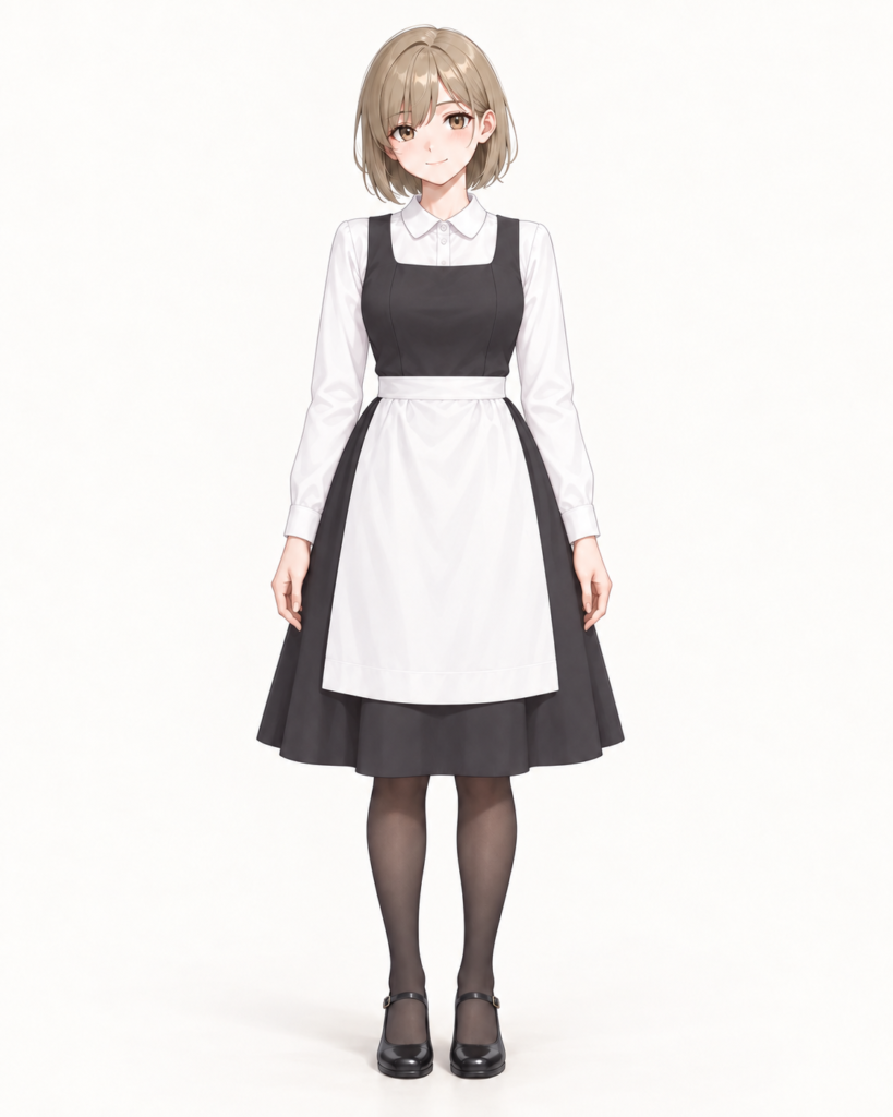 modern apron dress uniform