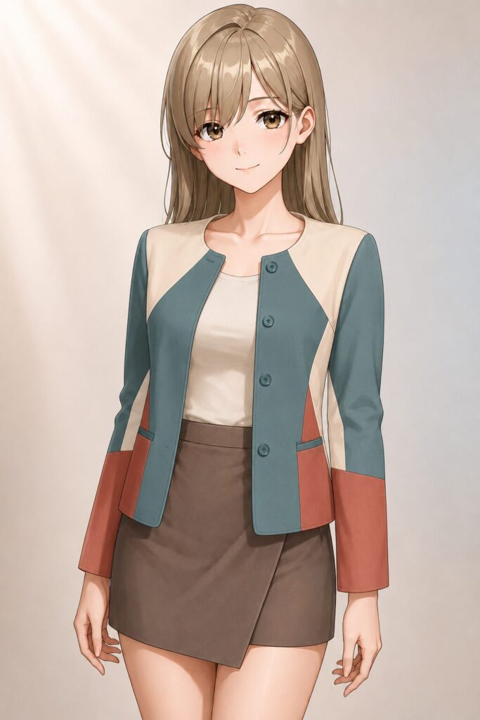 multicolored jacket