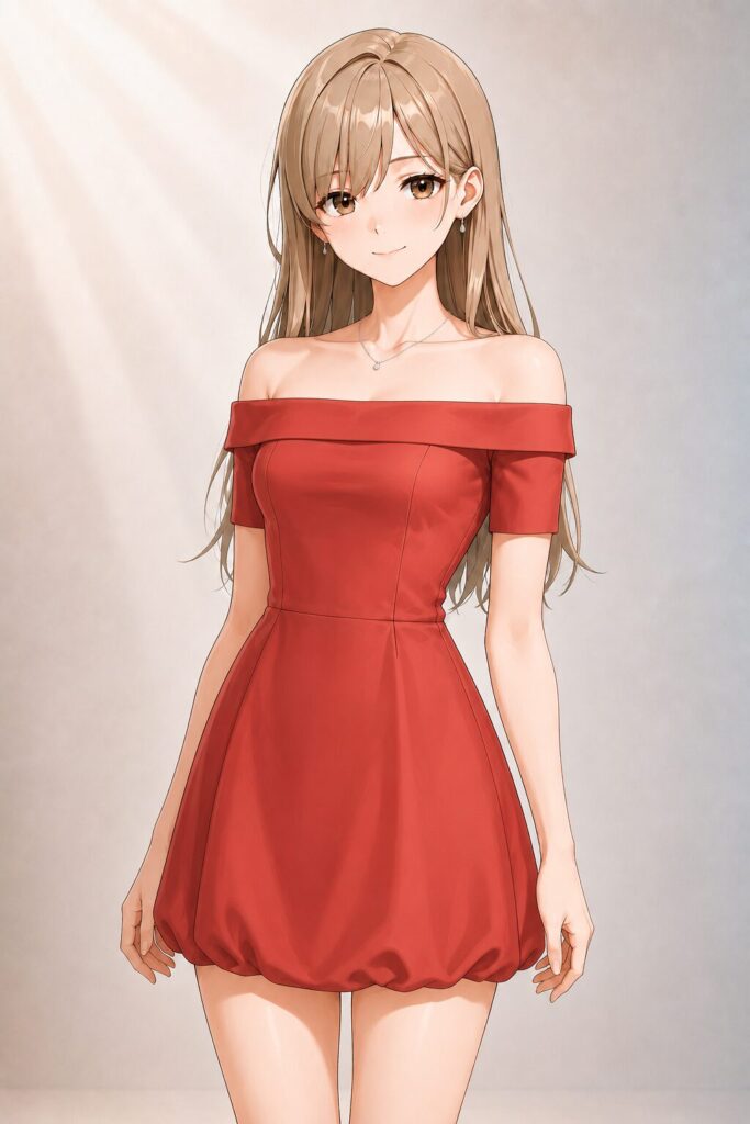 off-shoulder dress