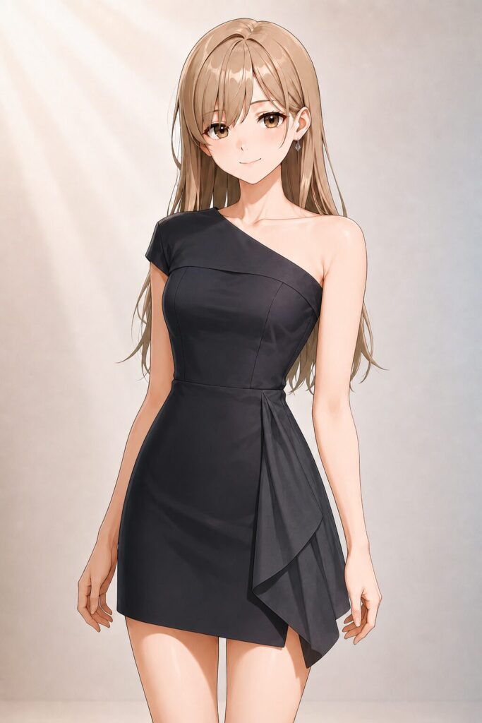 one-shoulder dress