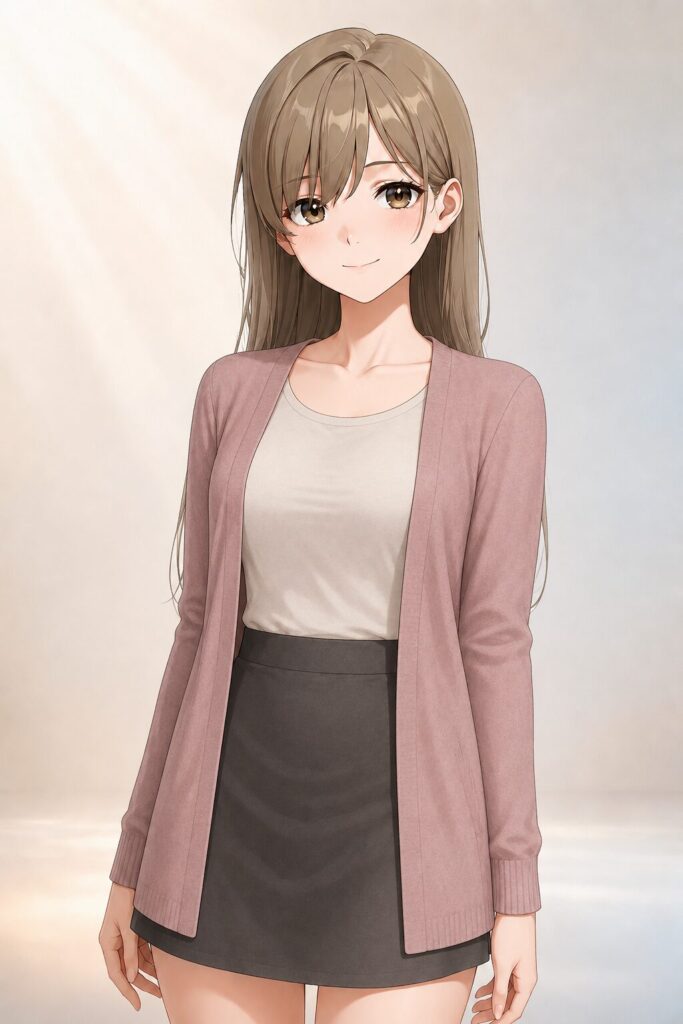 open cardigan