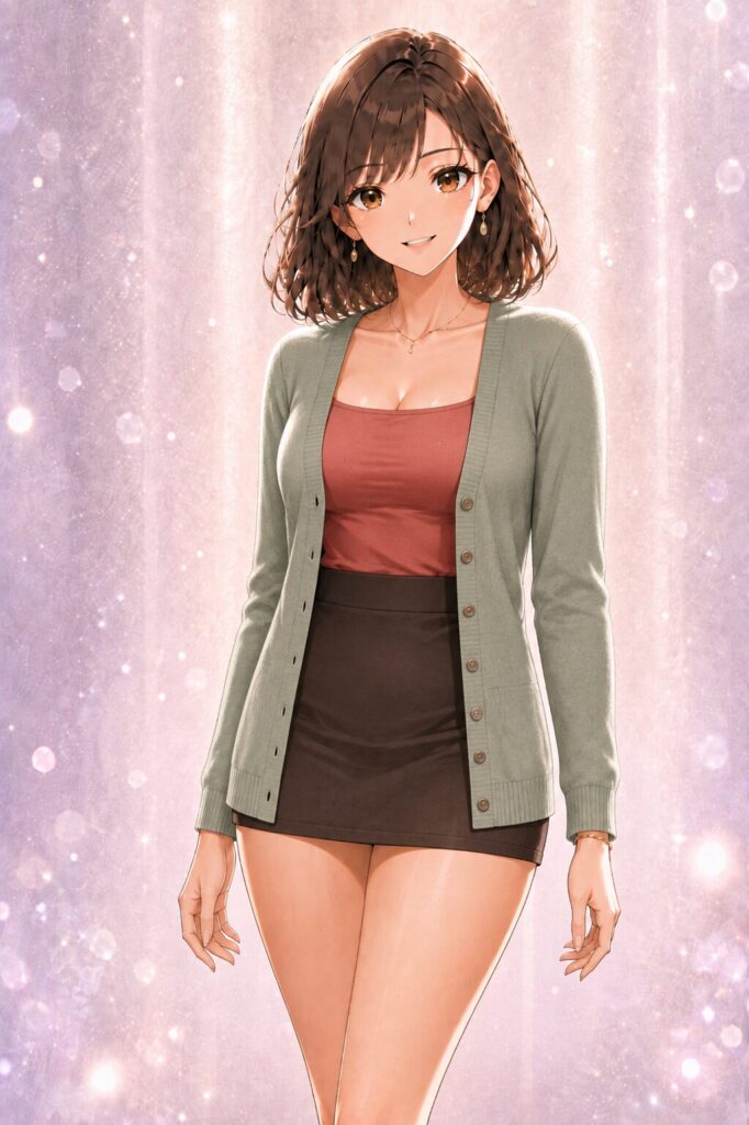 open cardigan