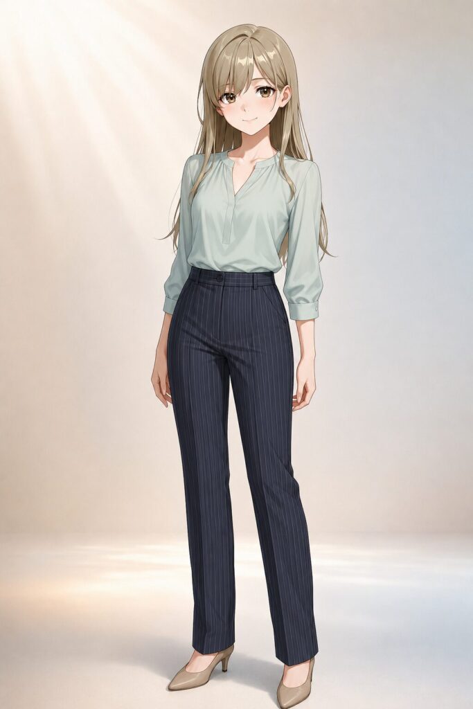 pinstripe pants