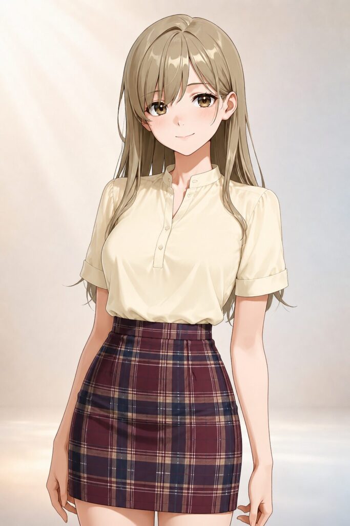 plaid skirt